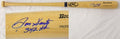 Ron Santo Signed Autographed Blonde Big Stick Bat with"342 HRs" - SANBAT104 - Ron Santo Signed Autographed Blonde Big Stick Bat with"342 HRs" product image
