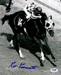 Ron Turcotte Signed Secretariat Horse Racing B&W 8x10 Photo - TUR08P500 - Ron Turcotte Signed Secretariat Horse Racing B&W 8x10 Photo product image