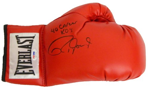 Roy Jones Jr Signed Autographed Everlast Boxing Glove w/40 Career Kos - JONGLV501 - Roy Jones Jr Signed Autographed Everlast Boxing Glove w/40 Career Kos product image