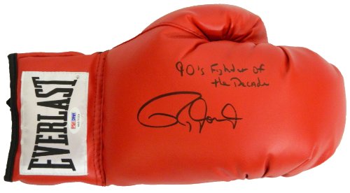 Roy Jones Jr Signed Autographed Everlast Boxing Glove w/'90s Fighter of the Decade - JONGLV502 - Roy Jones Jr Signed Autographed Everlast Boxing Glove w/'90s Fighter of the Decade product image