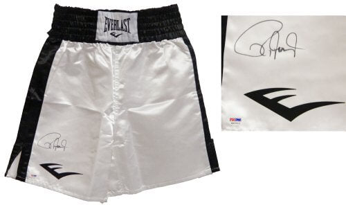 Roy Jones Jr Signed Autographed Everlast White Boxing Trunks with Black Waist - JONTRU500 - Roy Jones Jr Signed Autographed Everlast White Boxing Trunks with Black Waist product image