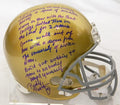 Rudy Ruettiger Signed Notre Dame Riddell Full-Size Replica Helmet w/Five Foot Nothing.(Full Quote) - RUEREP302 - Rudy Ruettiger Signed Notre Dame Riddell Full-Size Replica Helmet w/Five Foot Nothing.(Full Quote) product image
