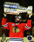 Brandon Saad Signed Chicago Blackhawks 2015 Stanley Cup Trophy 8x10 Photo - SAA08P402 - Brandon Saad Signed Chicago Blackhawks 2015 Stanley Cup Trophy 8x10 Photo product image