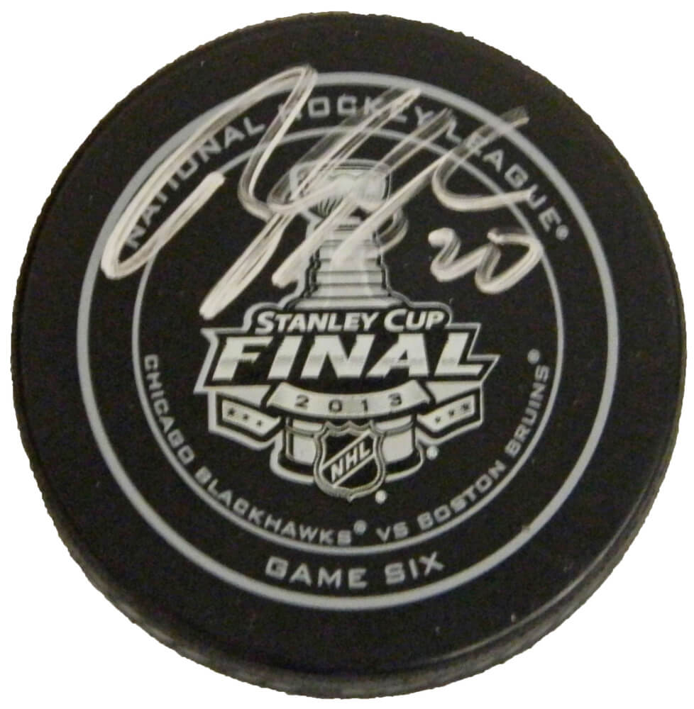 Brandon Saad Signed Official 2013 Stanley Cup Finals Game Six Hockey Puck - SAAPUC402 - Brandon Saad Signed Official 2013 Stanley Cup Finals Game Six Hockey Puck product image