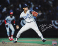 Bret Saberhagen Signed Kansas City Royals 1985 World Series Pitching Action 8x10 Photo - SAB08P110 - Bret Saberhagen Signed Kansas City Royals 1985 World Series Pitching Action 8x10 Photo product image