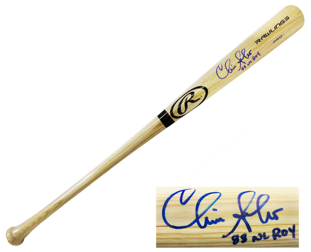 Chris Sabo Signed Rawlings Pro Blonde Baseball Bat w/88 NL ROY (JSA) - SABBAT102 - Chris Sabo Signed Rawlings Pro Blonde Baseball Bat w/88 NL ROY (JSA) product image