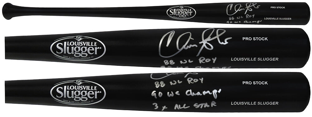 Chris Sabo Signed Louisville Slugger Pro Stock Black Baseball Bat w/88 NL ROY, 90 WS Champs, 3x All Star - SABBAT104 - Chris Sabo Signed Louisville Slugger Pro Stock Black Baseball Bat w/88 NL ROY, 90 WS Champs, 3x All Star product image