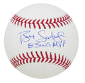 Bret Saberhagen Signed Rawlings Official MLB Baseball w/85 WS MVP - SABBSB120 - Bret Saberhagen Signed Rawlings Official MLB Baseball w/85 WS MVP product image
