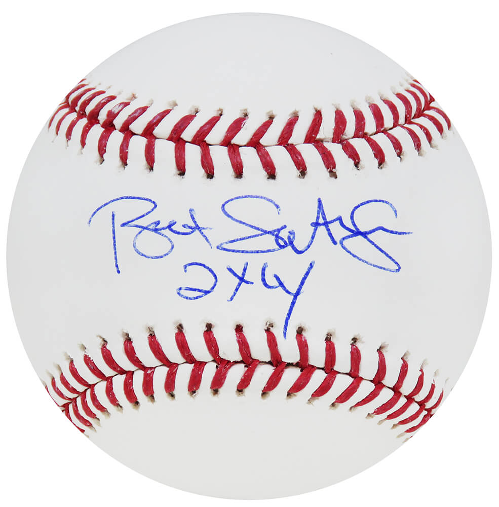 Bret Saberhagen Signed Rawlings Official MLB Baseball w/2x CY - SABBSB122 - Bret Saberhagen Signed Rawlings Official MLB Baseball w/2x CY product image
