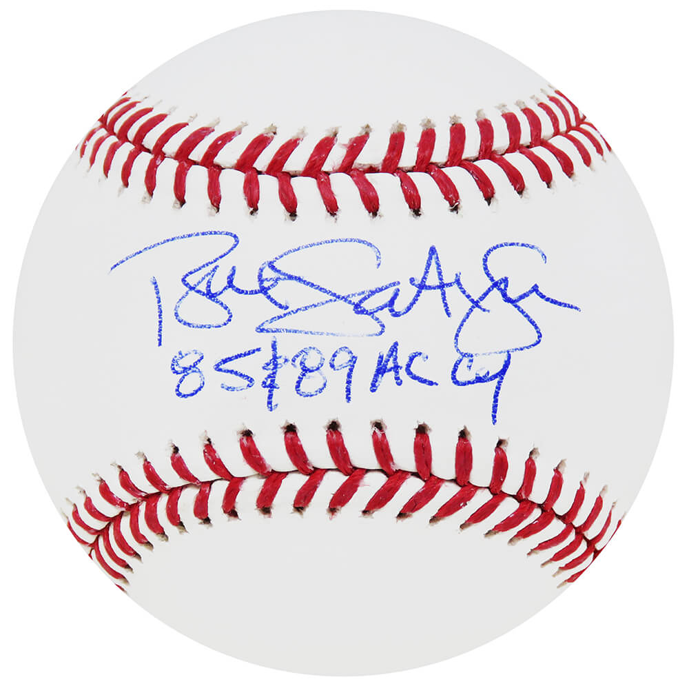 Bret Saberhagen Signed Rawlings Official MLB Baseball w/85, 89 AL CY - (JSA) - SABBSB123 - Bret Saberhagen Signed Rawlings Official MLB Baseball w/85, 89 AL CY - (JSA) product image