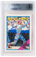 Chris Sabo Signed Cincinnati Reds 1988 Topps Traded Rookie Baseball Card #98T - (Beckett Encapsulated) - SABCAR106 - Chris Sabo Signed Cincinnati Reds 1988 Topps Traded Rookie Baseball Card #98T - (Beckett Encapsulated) product image