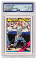 Chris Sabo Signed Reds 1988 Topps Traded Rookie Baseball Card #98T - (PSA Encapsulated) - SABCAR107 - Chris Sabo Signed Reds 1988 Topps Traded Rookie Baseball Card #98T - (PSA Encapsulated) product image