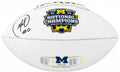 Mike Sainristil Signed Michigan Wolverines 2023 National Championship Logo White Football - SAIFTB300 - Mike Sainristil Signed Michigan Wolverines 2023 National Championship Logo White Football product image