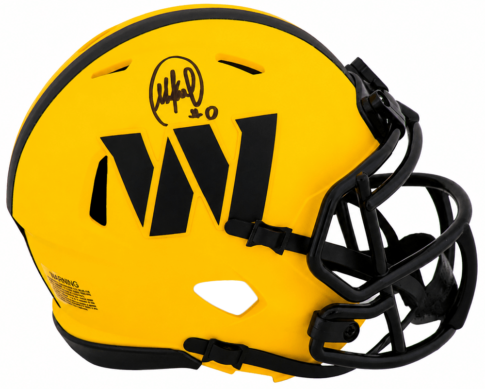 Mike Sainristil Signed Washington Commanders RAVE Riddell Speed Mini Helmet - SAIMIN301 - Mike Sainristil Signed Washington Commanders RAVE Riddell Speed Mini Helmet product image
