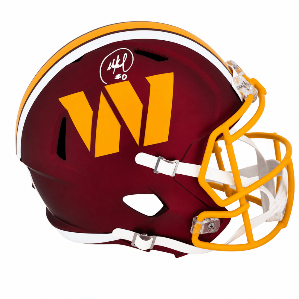 Mike Sainristil Signed Washington Commanders 2025 ALT Riddell Full Size Speed Replica Helmet - SAIREP301 - Mike Sainristil Signed Washington Commanders 2025 ALT Riddell Full Size Speed Replica Helmet product image