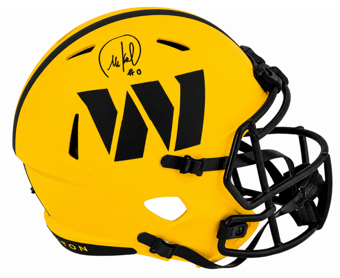 Mike Sainristil Signed Washington Commanders RAVE Riddell Full Size Speed Replica Helmet - SAIREP302 - Mike Sainristil Signed Washington Commanders RAVE Riddell Full Size Speed Replica Helmet product image