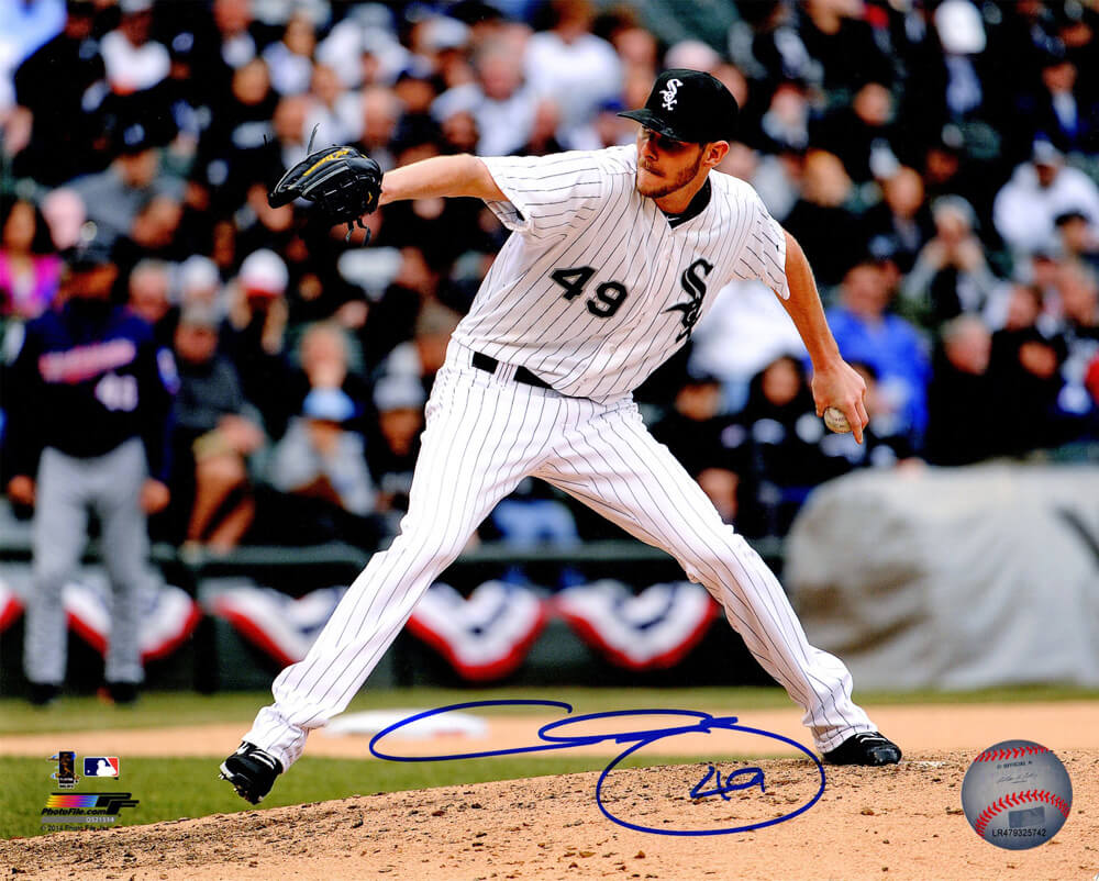 Chris Sale Signed White Sox Pitching Action 8x10 Photo - SAL08P101 - Chris Sale Signed White Sox Pitching Action 8x10 Photo product image