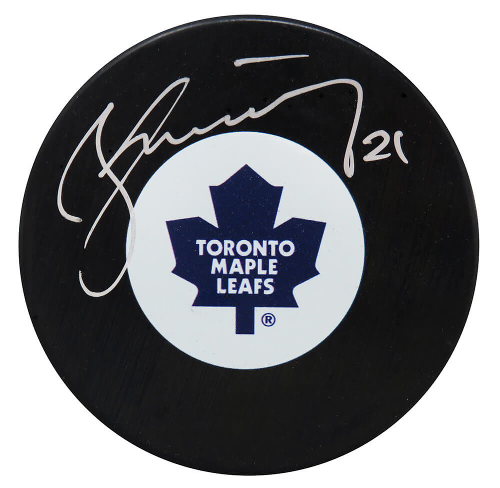 Borje Salming Signed Toronto Maple Leafs Logo Hockey Puck - SALPUC401 - Borje Salming Signed Toronto Maple Leafs Logo Hockey Puck product image