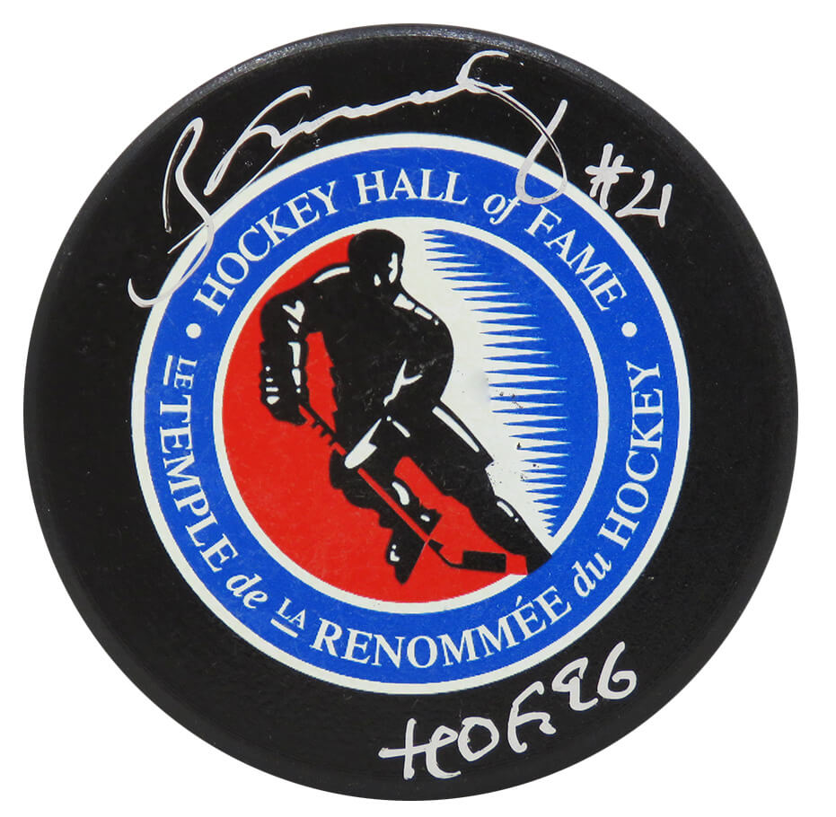 Borje Salming Signed Hall of Fame Logo Hockey Puck w/HOF'96 - SALPUC402 - Borje Salming Signed Hall of Fame Logo Hockey Puck w/HOF'96 product image