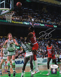 Ralph Sampson Signed Houston Rockets Hook Shot vs Celtics 8x10 Photo - SAM08P200 - Ralph Sampson Signed Houston Rockets Hook Shot vs Celtics 8x10 Photo product image