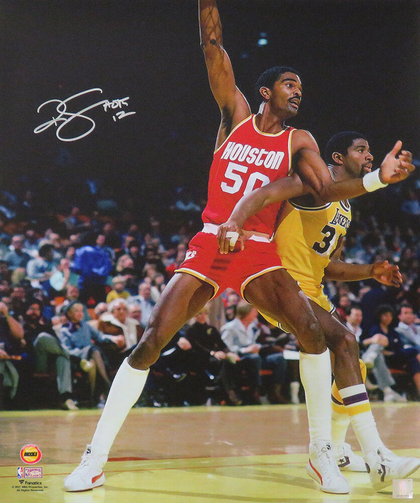 Ralph Sampson Signed Houston Rockets Against Magic Johnson 16x20 Photo w/HOF'12 - SAM16P200 - Ralph Sampson Signed Houston Rockets Against Magic Johnson 16x20 Photo w/HOF'12 product image
