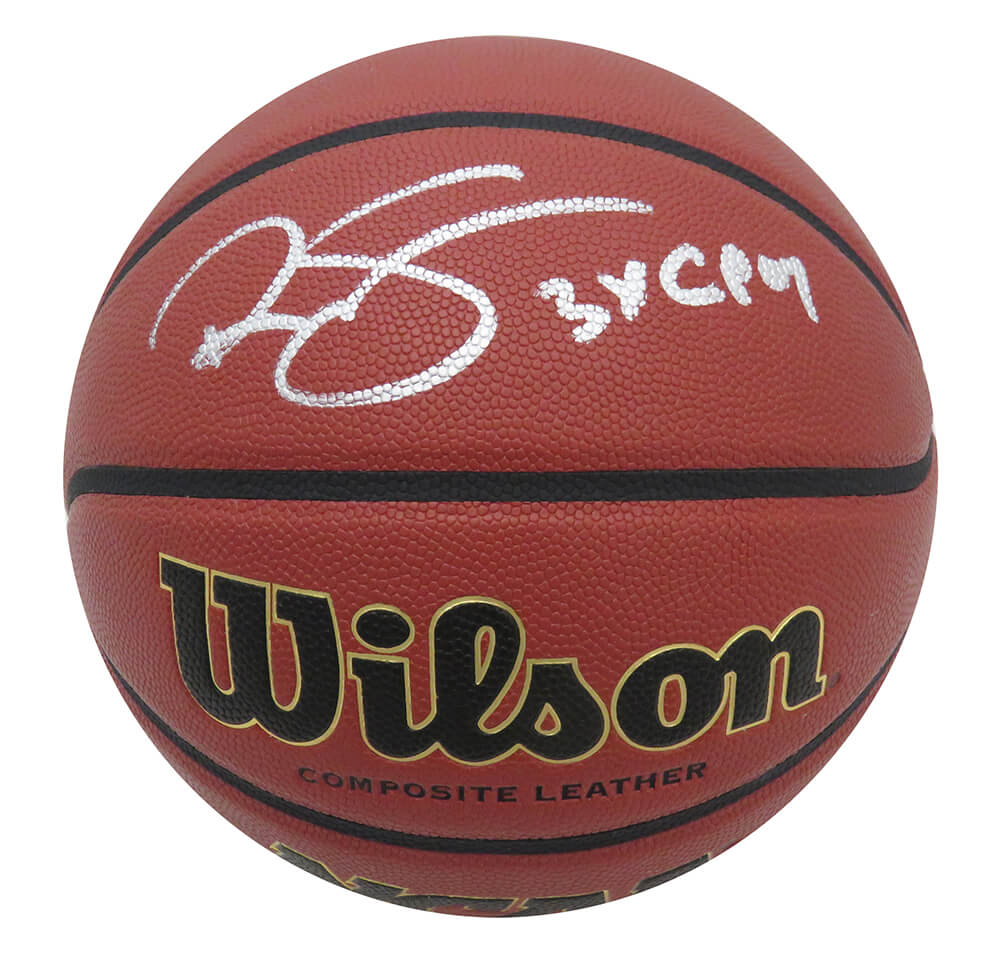 Ralph Sampson Signed Wilson NCAA Basketball w/3x C'POY - SAMBSK206 - Ralph Sampson Signed Wilson NCAA Basketball w/3x C'POY product image
