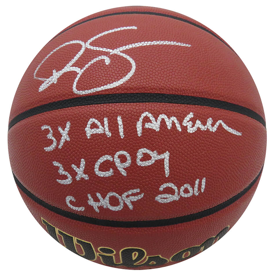 Ralph Sampson Signed Wilson NCAA Basketball w/3x All American, 3x C'POY, CHOF 2011 - SAMBSK207 - Ralph Sampson Signed Wilson NCAA Basketball w/3x All American, 3x C'POY, CHOF 2011 product image