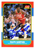 Ralph Sampson Signed Houston Rockets 1986 Fleer Basketball Rookie Card #97 w/HOF'12 - SAMCAR201 - Ralph Sampson Signed Houston Rockets 1986 Fleer Basketball Rookie Card #97 w/HOF'12 product image