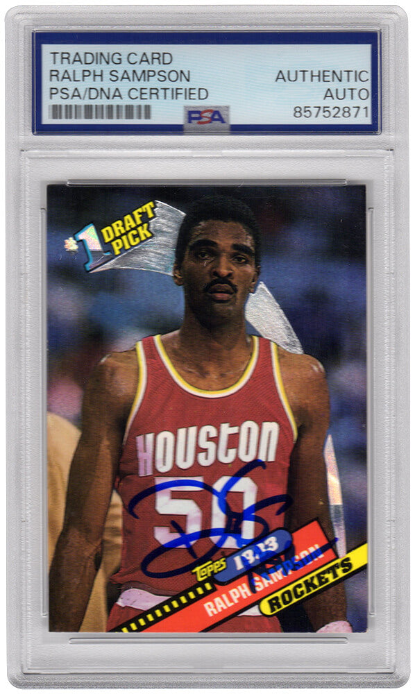 Ralph Sampson Signed Rockets 1992 Topps Archives Basketball Card #3 w/HOF'12 - (PSA Encapsulated) - SAMCAR210 - Ralph Sampson Signed Rockets 1992 Topps Archives Basketball Card #3 w/HOF'12 - (PSA Encapsulated) product image