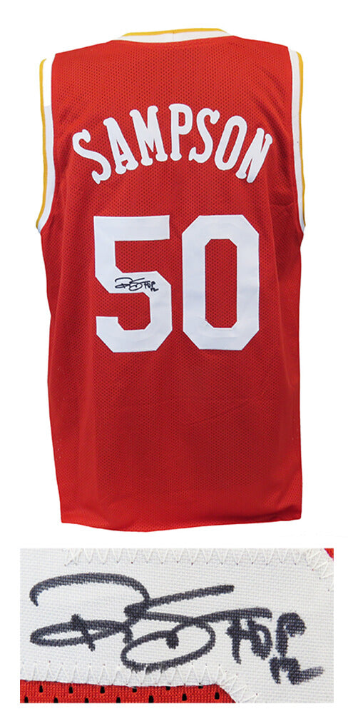 Ralph Sampson Signed Red Custom Basketball Jersey w/HOF'12 - SAMJRY200 - Ralph Sampson Signed Red Custom Basketball Jersey w/HOF'12 product image