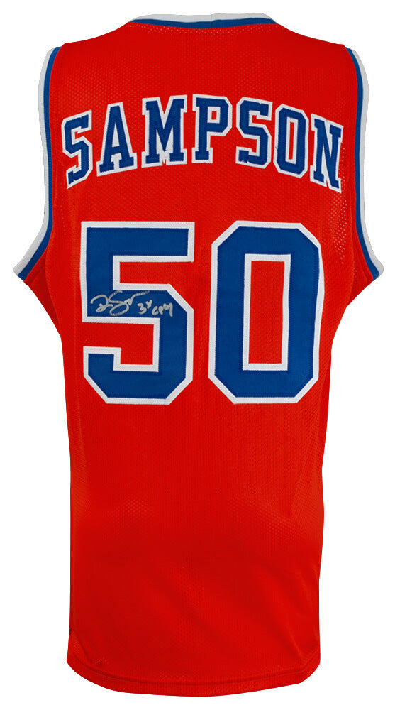Ralph Sampson Signed Orange Throwback Custom College Basketball Jersey w/3x CPOY - SAMJRY203 - Ralph Sampson Signed Orange Throwback Custom College Basketball Jersey w/3x CPOY product image
