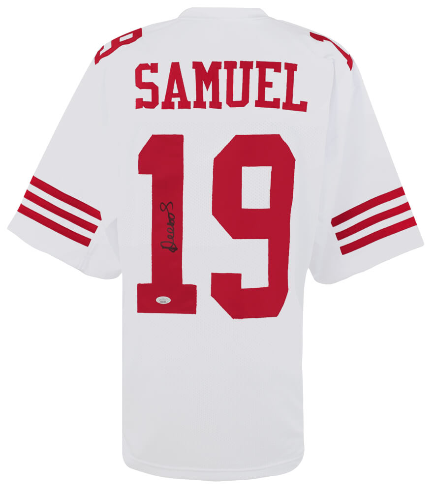 Deebo Samuel Signed White Custom Football Jersey (JSA COA) - SAMJRY302 - Deebo Samuel Signed White Custom Football Jersey (JSA COA) product image