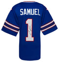 Curtis Samuel Signed Blue Custom Football Jersey - SAMJRY311 - Curtis Samuel Signed Blue Custom Football Jersey product image