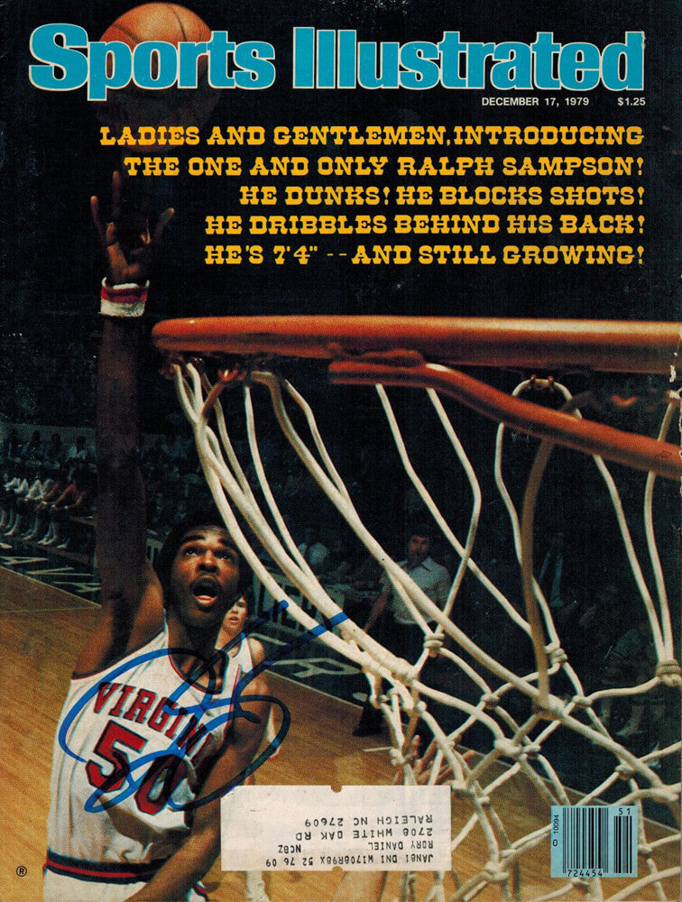 Ralph Sampson Signed Virginia Sports Illustrated 12/17/79 Original Magazine - SAMMAG200 - Ralph Sampson Signed Virginia Sports Illustrated 12/17/79 Original Magazine product image