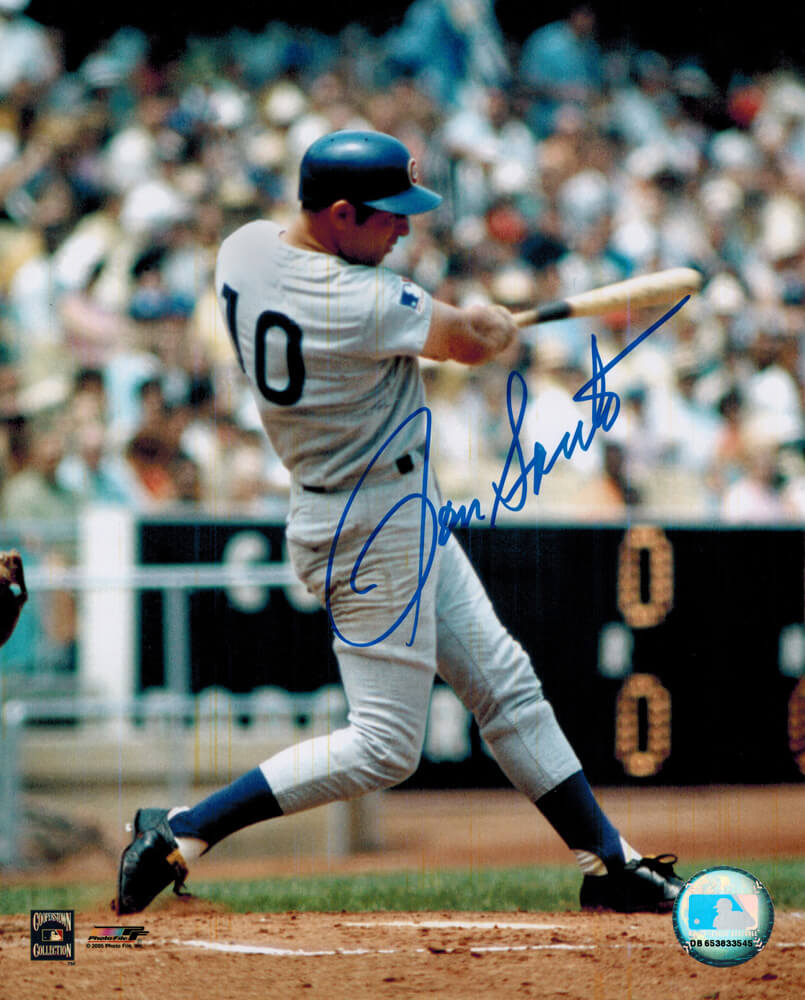 Ron Santo Signed Cubs Swinging Action 8x10 Photo - SAN08P100 - Ron Santo Signed Cubs Swinging Action 8x10 Photo product image