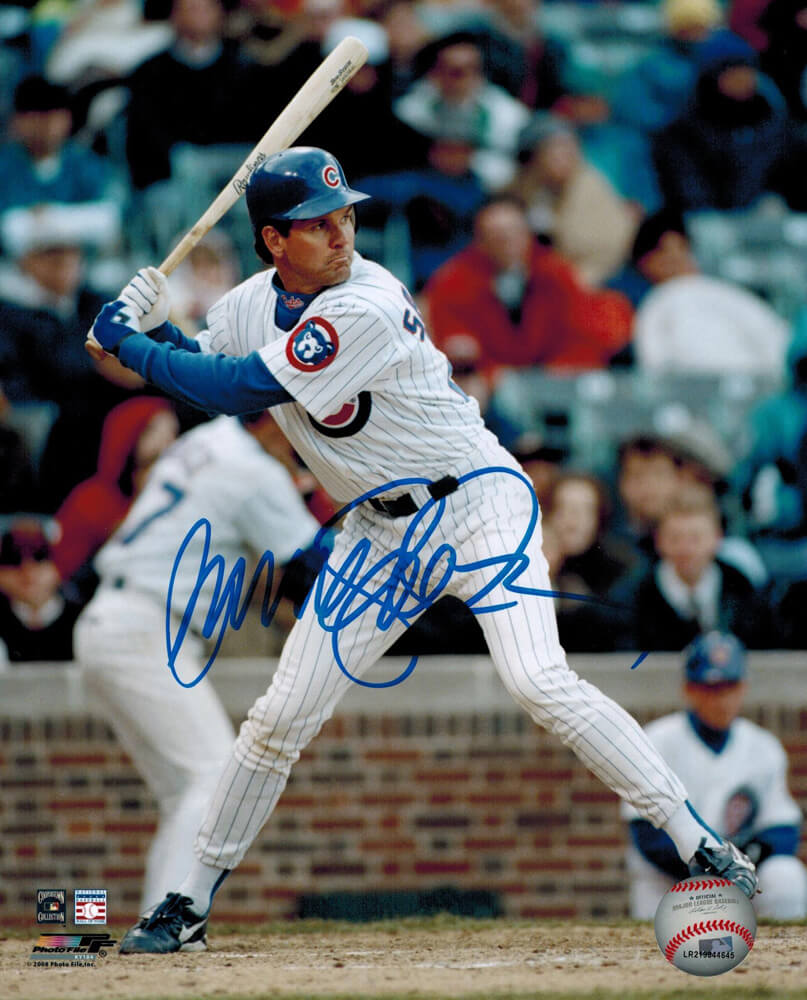 Ryne Sandberg Signed Cubs Action 8x10 Photo - SAN08P110 - Ryne Sandberg Signed Cubs Action 8x10 Photo product image