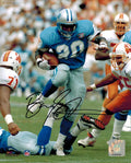 Barry Sanders Signed Lions Blue Jersey Action 8x10 Photo - SAN08P300 - Barry Sanders Signed Lions Blue Jersey Action 8x10 Photo product image