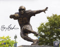 Barry Sanders Signed Lions Barry Sanders Statue Close Up 8x10 Photo - SAN08P322 - Barry Sanders Signed Lions Barry Sanders Statue Close Up 8x10 Photo product image