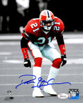 Deion Sanders Signed Atlanta Falcons Stance Spotlight 8x10 Photo (JSA) - SAN08P361 - Deion Sanders Signed Atlanta Falcons Stance Spotlight 8x10 Photo (JSA) product image