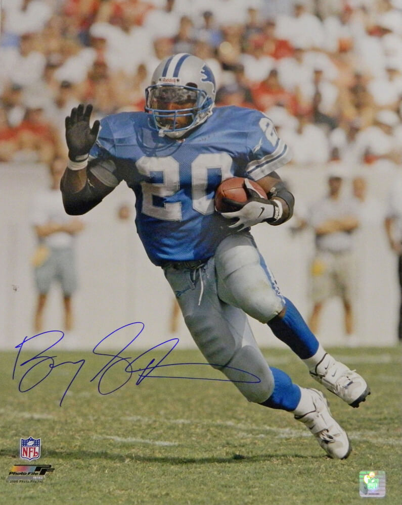 Barry Sanders Signed Lions Action 16x20 Photo - SAN16P300 - Barry Sanders Signed Lions Action 16x20 Photo product image