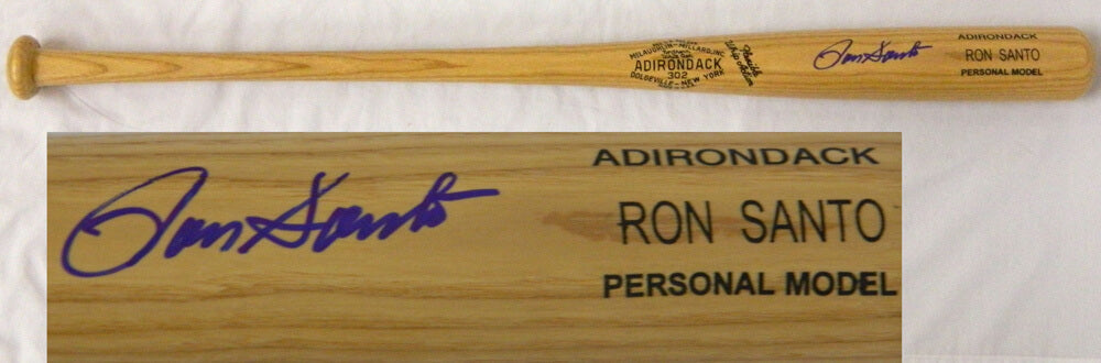 Ron Santo Signed Adirondack Name-Engraved Bat - SANBAT100 - Ron Santo Signed Adirondack Name-Engraved Bat product image