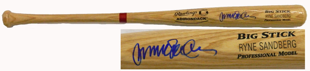 Ryne Sandberg Signed Rawlings Big Stick Name-Engraved Blonde 1980s Model Bat - SANBAT111 - Ryne Sandberg Signed Rawlings Big Stick Name-Engraved Blonde 1980s Model Bat product image