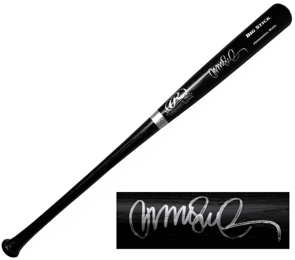 Ryne Sandberg Signed Rawlings Black Big Stick Baseball Bat - SANBAT115 - Ryne Sandberg Signed Rawlings Black Big Stick Baseball Bat product image