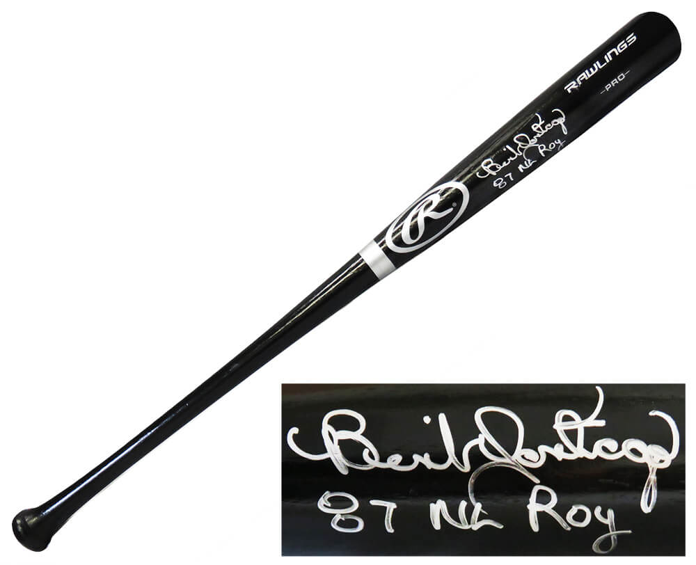 Benito Santiago Signed Rawlings Pro Black Baseball Bat w/87 NL ROY - SANBAT130 - Benito Santiago Signed Rawlings Pro Black Baseball Bat w/87 NL ROY product image