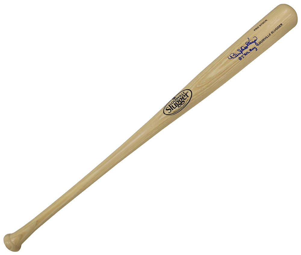 Benito Santiago Signed Louisville Slugger Pro Stock Blonde Baseball Bat w/87 NL ROY - SANBAT131 - Benito Santiago Signed Louisville Slugger Pro Stock Blonde Baseball Bat w/87 NL ROY product image
