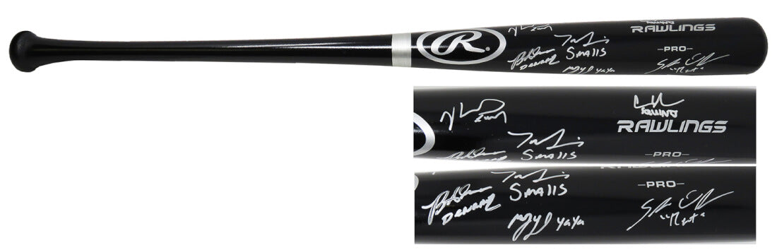 The Sandlot Cast Signed Rawlings Black Pro Baseball Bat (6 - Signatures) - SANBAT501 - The Sandlot Cast Signed Rawlings Black Pro Baseball Bat (6 - Signatures) product image