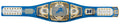 Barry Sanders Signed Detroit Lions 53x12 WWE Legacy Full Size Authentic Blue Wrestling Belt w/The Lion King - SANBLT300 - Barry Sanders Signed Detroit Lions 53x12 WWE Legacy Full Size Authentic Blue Wrestling Belt w/The Lion King product image