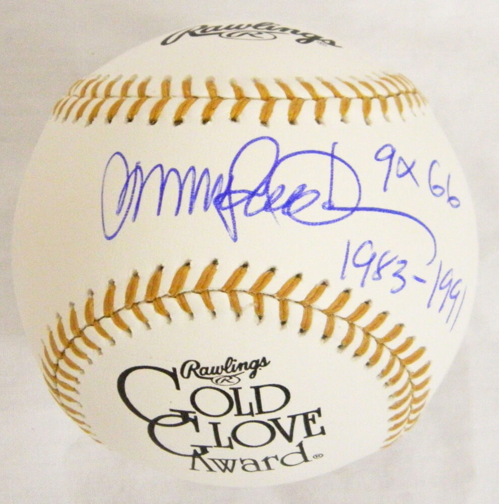 Ryne Sandberg Signed Rawlings Gold Glove Logo MLB Baseball w/9x GG 1983-1991 - SANBSB119 - Ryne Sandberg Signed Rawlings Gold Glove Logo MLB Baseball w/9x GG 1983-1991 product image