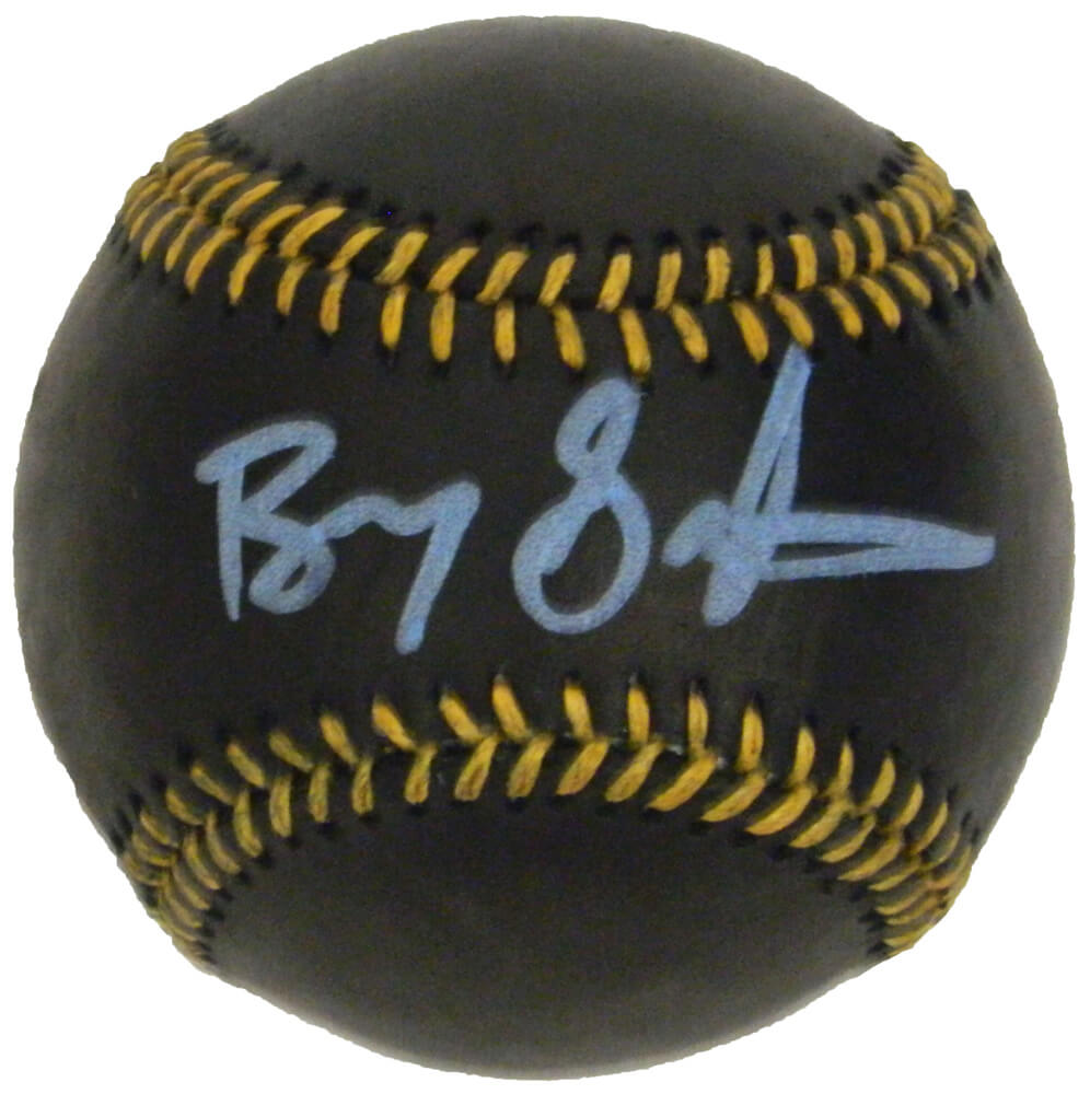 Barry Sanders Signed Rawlings Black Official Baseball - SANBSB301 - Barry Sanders Signed Rawlings Black Official Baseball product image