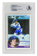Ryne Sandberg Signed Chicago Cubs 1983 Topps Baseball Rookie Card #83 - (Beckett Encapsulated) - SANCAR102 - Ryne Sandberg Signed Chicago Cubs 1983 Topps Baseball Rookie Card #83 - (Beckett Encapsulated) product image